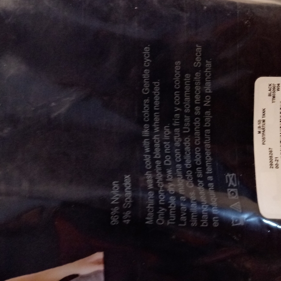 NWT POSTPARTUM TANK WICKING TECHNOLOGY POST SURGERY MATERNITY SUPPORT TANK - Picture 5 of 5